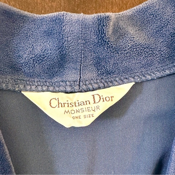 Dior Monsieur Velour Belted Robe UNISEX - Picture 7 of 11